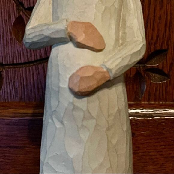Willow Tree ‘02 Cherish Pregnancy Expectant Mom Faux Wood Resin Figurine - Picture 9 of 12